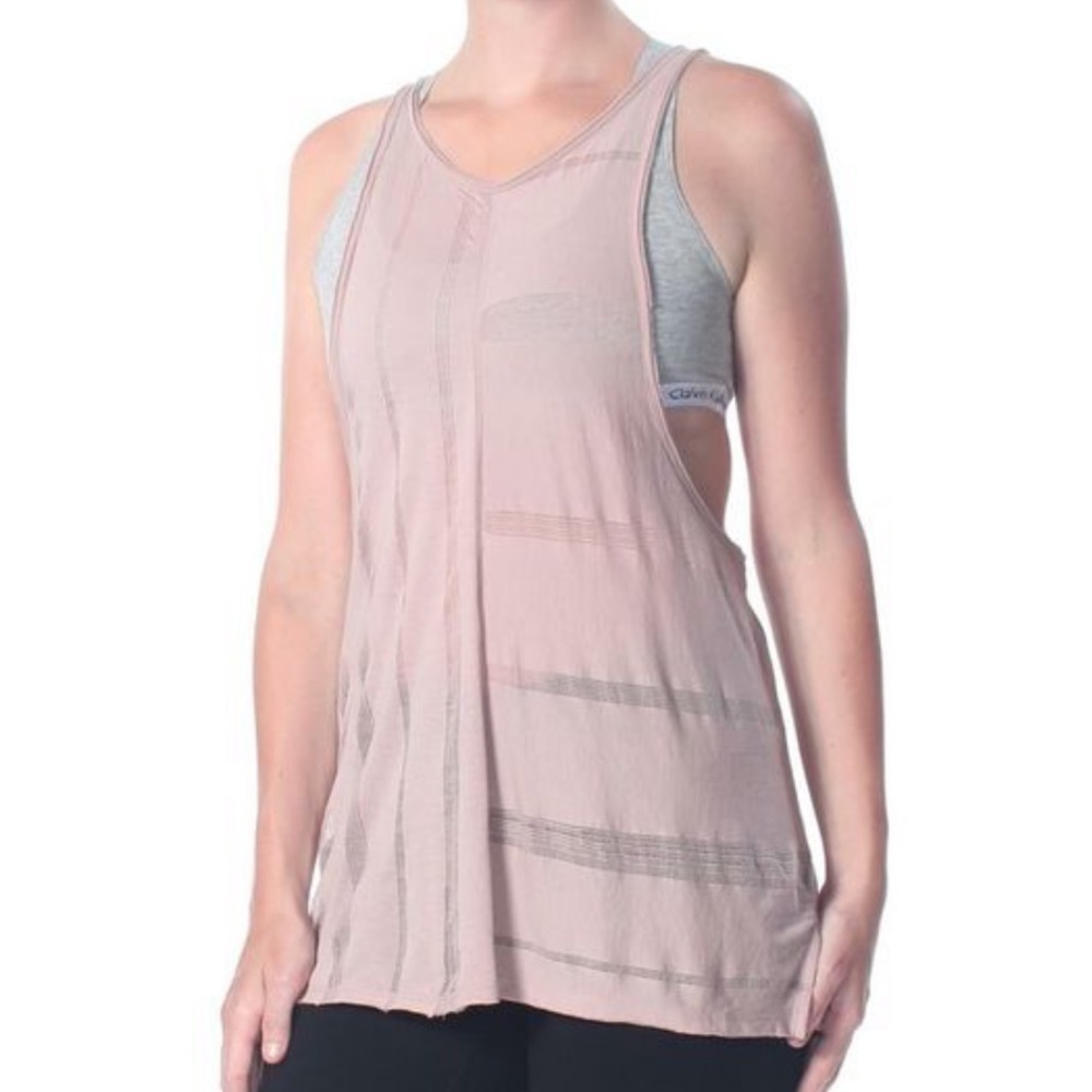 Free People Together Muscle Tank Top Lilac Pink Purple XS NWT